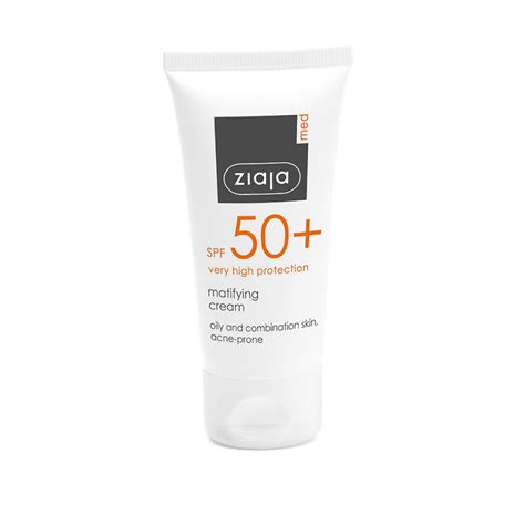 Crema Matifianta Fotoprotectoare SPF 50 Ten Gras Mixt Ziaja Med 50 Ml