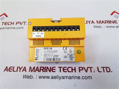 BENDER IR470LY 40 INSULATION MONITORING DEVICE Aeliya Marine