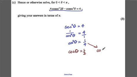 A Level Maths Edexcel Core 3 June 2012 Q5 Youtube