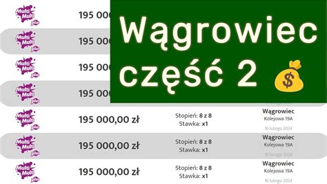 Wągrowiec 16 02 2024 rekordowa wygrana Lotto część 2 YouTube