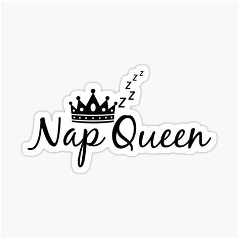 Nap Queen Sticker By Amandabrynn Redbubble