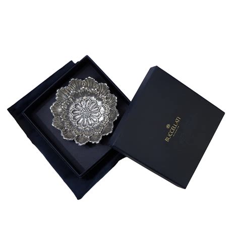 Gianmaria Buccellati Sterling Silver Italian Dahlia Flower Dish For