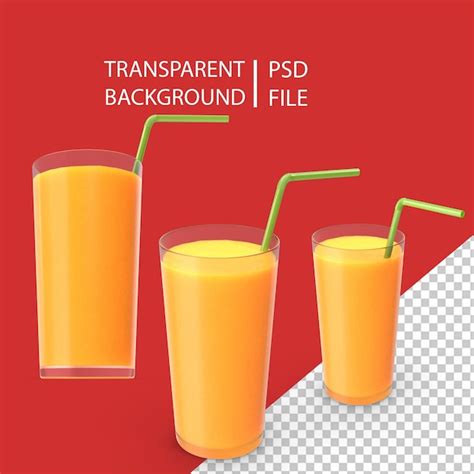 Premium Psd Orange Juice Png