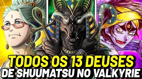 Todos Os Lutadores Deuses De Shuumatsu No Valkyrie Record Of