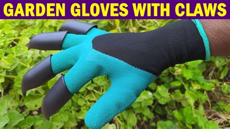 Garden Gloves With Claws Digging Waterproof Garden Gloves Youtube