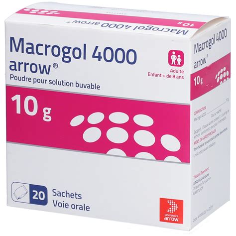 Macrogol Arrow G Poudre Pour Solution Buvable Sachets Bo Te