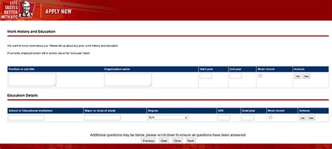 KFC Job Application JobApplications Net Apply Online