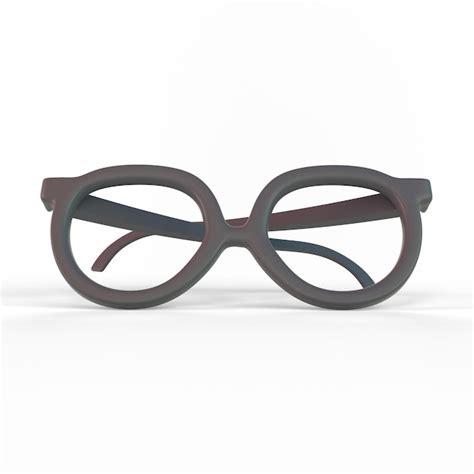 Premium Photo Glasses Front View With White Background