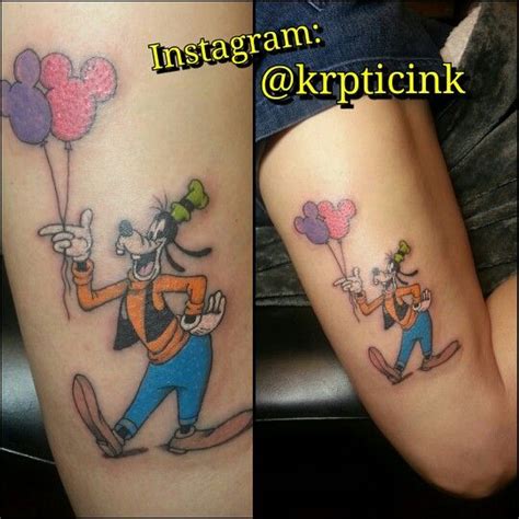 Disney Goofy Tattoo Done Todd Krpticink Disney Tattoos Mickey