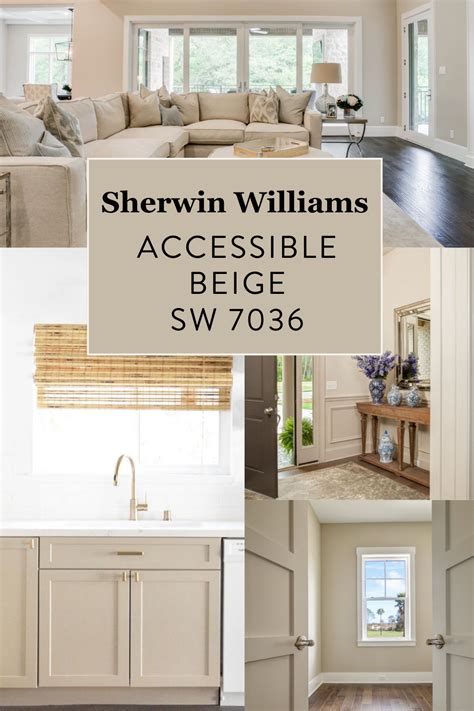 Sherwin Williams Accessible Beige SW 7036 Beige Paint Colors Sherwin