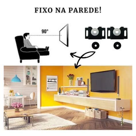 Suporte Pra Tv Fixo De Parede Universal De A Polegadas Led