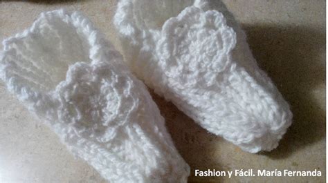 Fashion Y F Cil Diy Pantuflas O Patucos Tejidas Blancas Como La Nieve