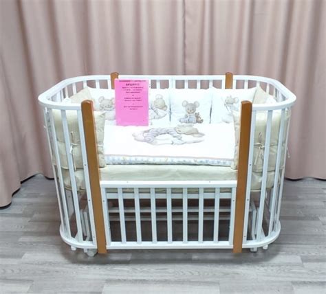 Кроватка Incanto Nuvola lux на маятнике в магазине incantobaby.ru