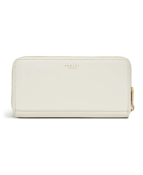 Radley London Radley Fair Isle Leather Mini Zip Around Wallet In Chalk