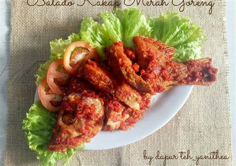 Resep Balado Ikan Kakap Merah Goreng Oleh Teh Yanithea Cookpad