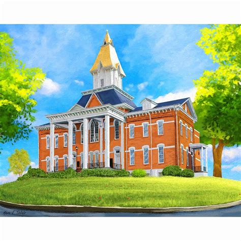 University Of North Georgia Dahlonega Art Print By Artist Mark Tisdale