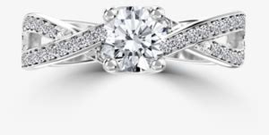 Infinity Diamond Engagement Ring Giorre Kolczyki Z Cyrkoniami