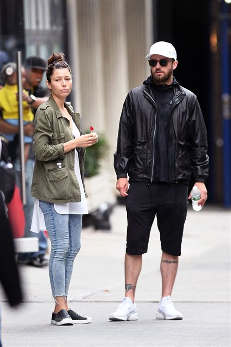 Jessica Biel with Justin Timberlake - New York City 07/29/2017 • CelebMafia