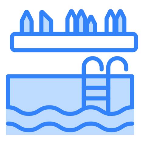 Swimming Pool Generic Blue Icon