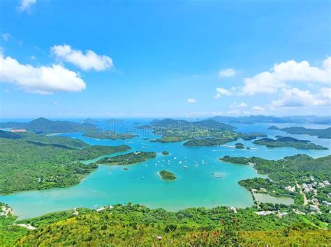 The Most Beautiful Thousand Island Lake In Hong Kong Sai Kung Stock