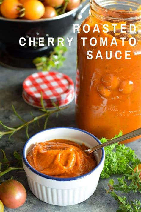 Roasted Cherry Tomato Sauce My Island Bistro Kitchen