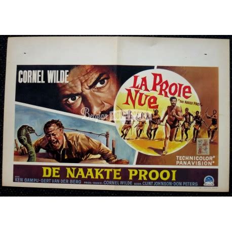 NAKED PREY Belgian Movie Poster Store