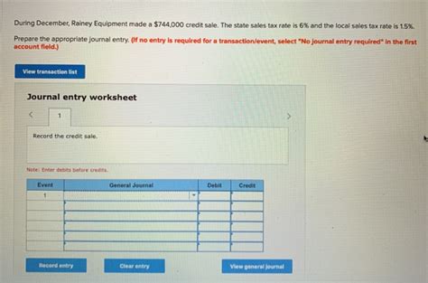 Solved During December Rainey Equipment Made A Chegg