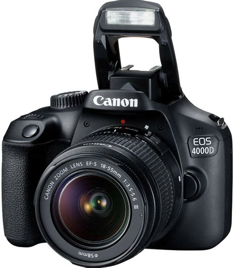 Canon EOS 4000D Kit 18-55mm III Digitale Spiegelreflexkamera EF-S 18-55 ...