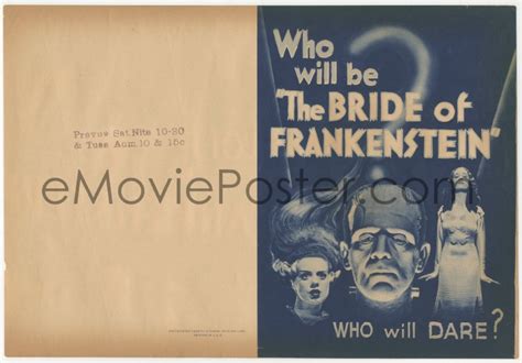 EMoviePoster Image For 5t0001 BRIDE OF FRANKENSTEIN Herald 1935