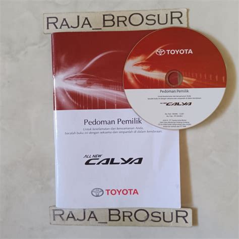 Jual Buku Pedoman Pemilik Manual Book Toyota All New Calya