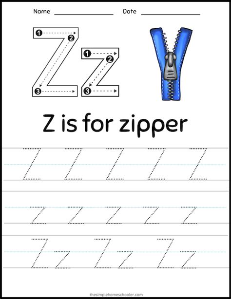 15 Letter Z Worksheets Free And Easy Print The Simple Homeschooler