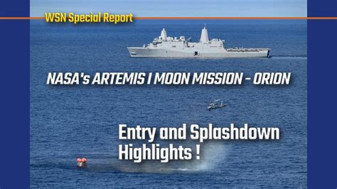 Splashdown Nasas Artemis I Moon Mission Orion Capsule Completes Its