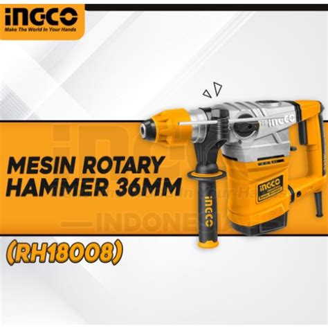 Jual MESIN BOR BOBOK TEMBOK BETON ROTARY HAMMER 36MM INGCO RH18008