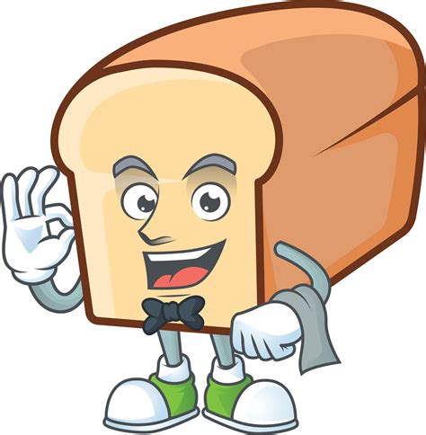 White Bread Of Cartoon Vector 18825181 Vector Art At Vecteezy