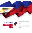 Philippines National Day Template Design Vector Image