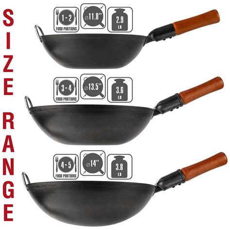 Yosukata Carbon Steel Wok Pan Woks And Stir Fry Pans Chinese