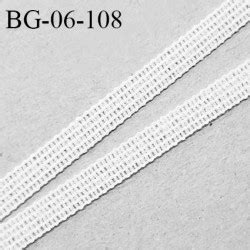 Droit fil à plat 6 mm spécial lingerie et couture du prêt à porter couleur naturel fabriqué en