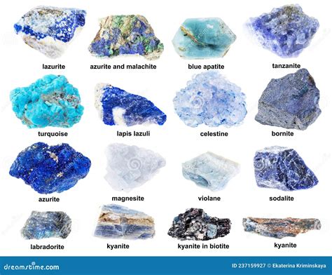 Blue Mineral Rocks