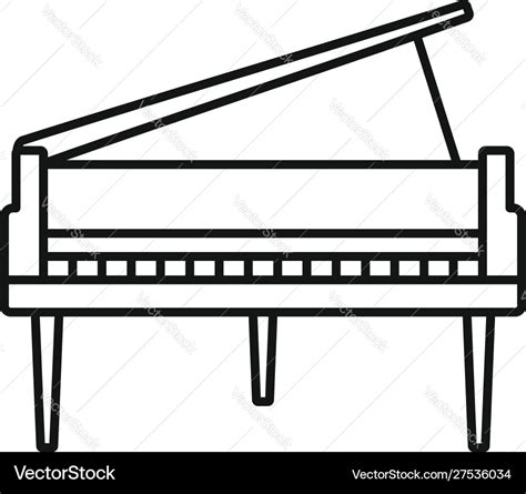 Grand Piano Outline