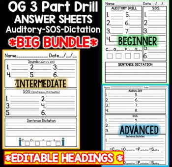 Dictation Paper Orton Teaching Resources Tpt