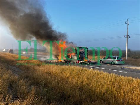 Caja De Tr Iler Se Incendia En Carretera Monclova Sabinas