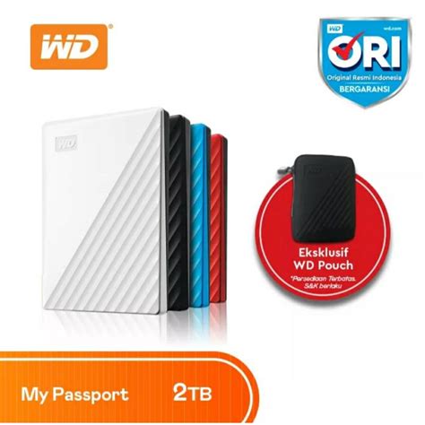 Jual Wd My Passport 2tb Hd Hdd Hardisk Eksternal External Shopee Indonesia