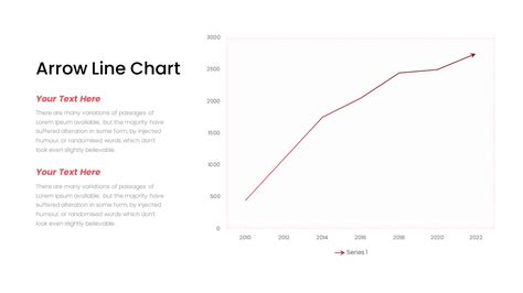 Arrow Line Chart Powerpoint Template