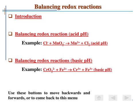 Ppt Balancing Redox Reactions Powerpoint Presentation Free Download