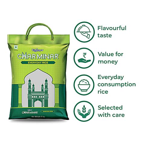 Buy Kohinoor Charminar Everyday Basmati Rice Kg Online At Best Price