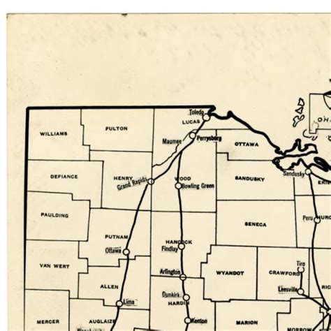 Underground Railroad Routes In Ohio Map Ohio Guide Collection Ohio