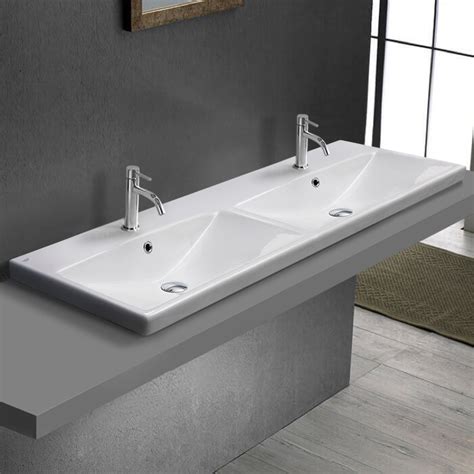 Cerastyle U D By Nameek S Elite Double Drop In Sink Modern