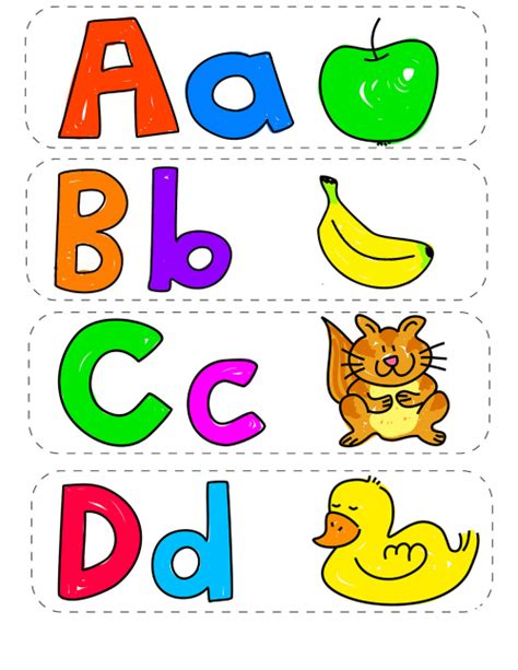 Alphabet Flashcards A D