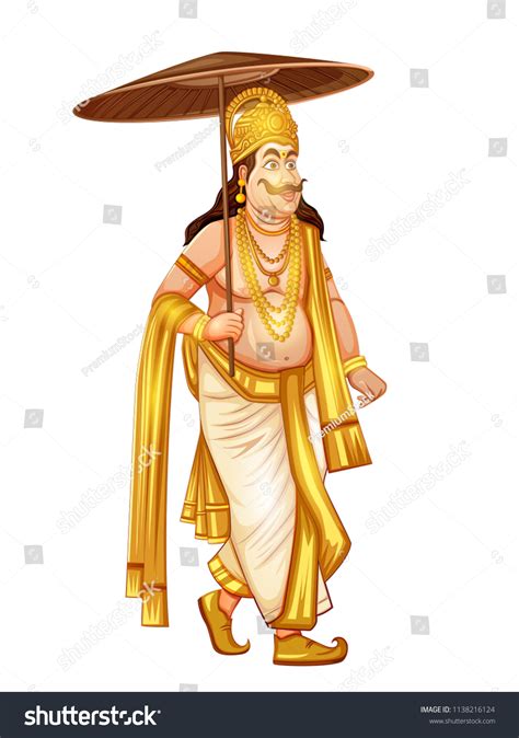 Vector Design King Mahabali Hindu Mythology Stock Vector Royalty Free