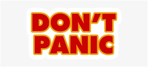 Don T Panic Logo Transparent Png 528x528 Free Download On Nicepng